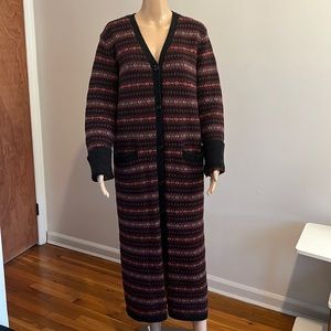 Vintage Lauren Ralph Lauren Lambswool Duster Cardigan Sweater Size M